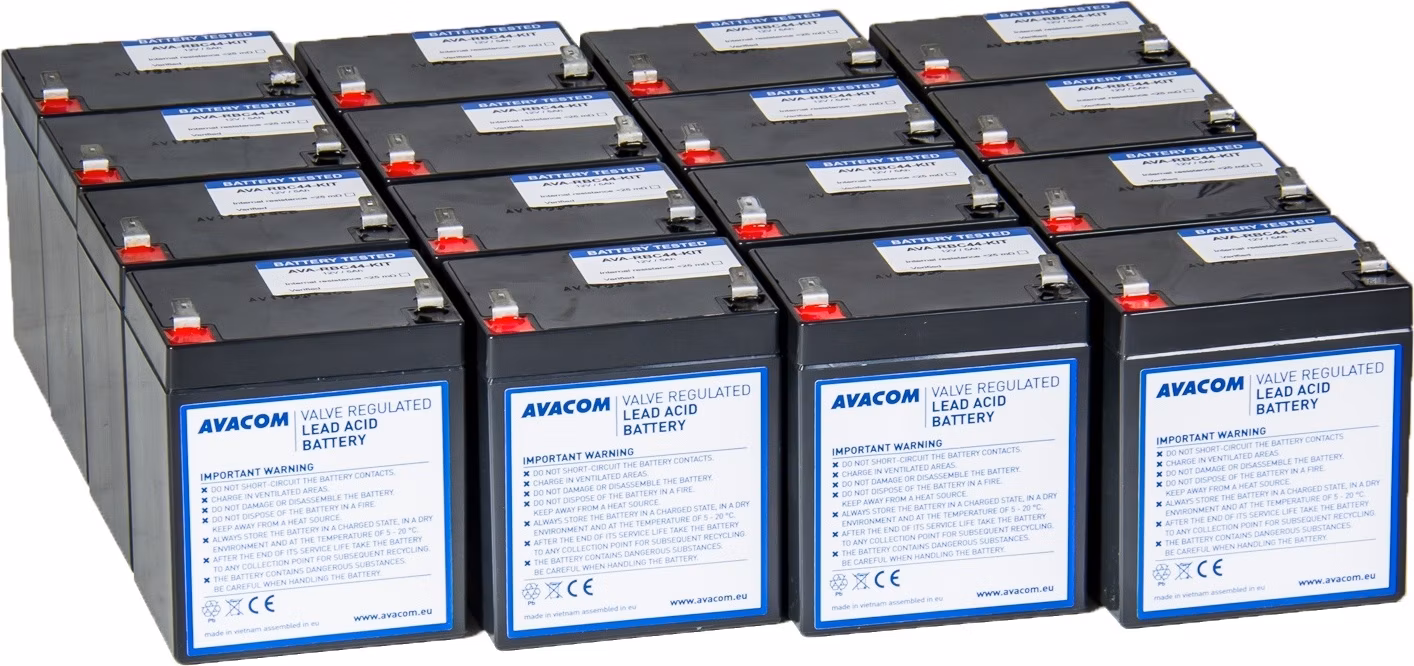 Bateriový kit AVACOM AVA-RBC44-KIT náhrada pro renovaci RBC44 (16ks baterií)