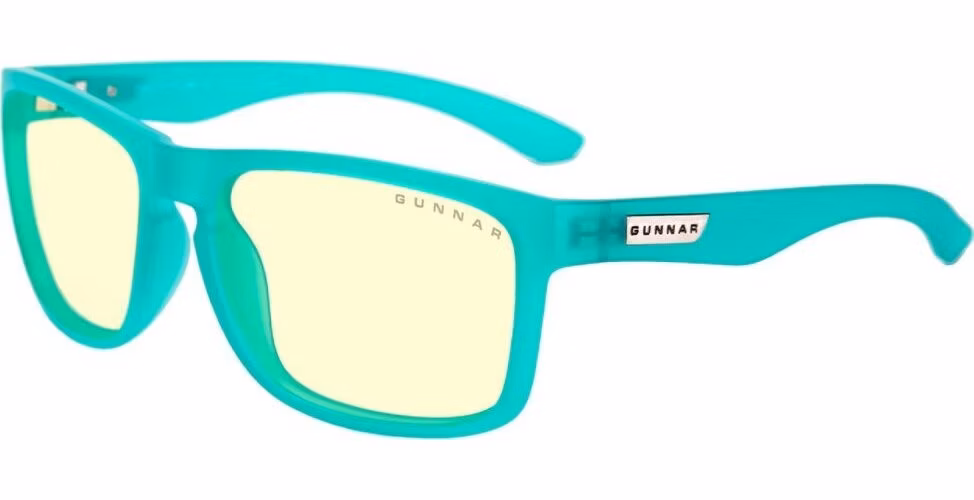GUNNAR kancelářske/herní brýle INTERCEPT POP EMERALD GREEN * jantarová skla * BLF 65 * GUNNAR focus