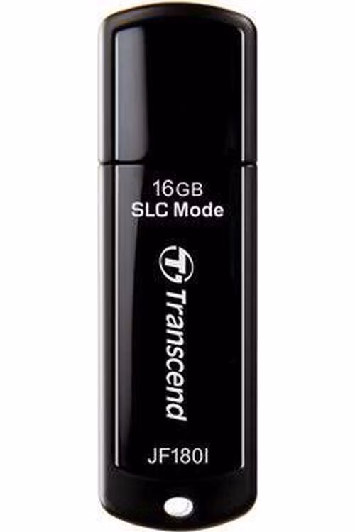 Transcend 16GB JetFlash 180I, USB 3.0 průmyslový flash disk (SLC mode), 155MB/s R, 135MB/s W, černá