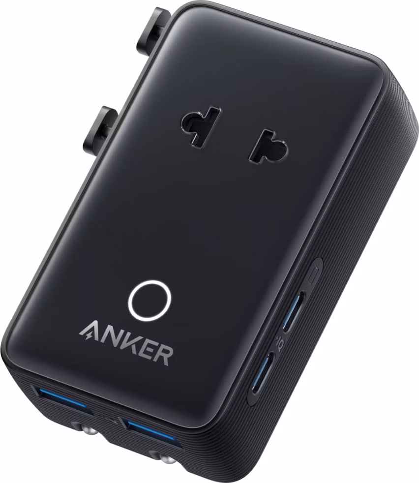 Anker Nano cestovní adaptér/ 5v1/ 20W/ 2x USB-C/ 2x USB/ UK/US/AU/EU/ černý