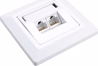 Zásuvka Solarix CAT6 UTP 2 x RJ45 pod omietku biela