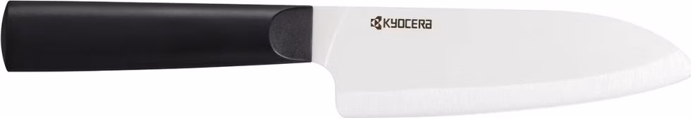 Kyocera Nůž Santoku 14 cm, bílá čepel, černá rukojeť