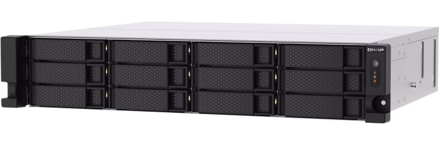 QNAP TS-1273AU-RP-8G (Ryzen V1500B 2,2GHz / 8GB RAM / 12x SATA / 2x 2,5GbE / 2x PCIe / 2x zdroj)