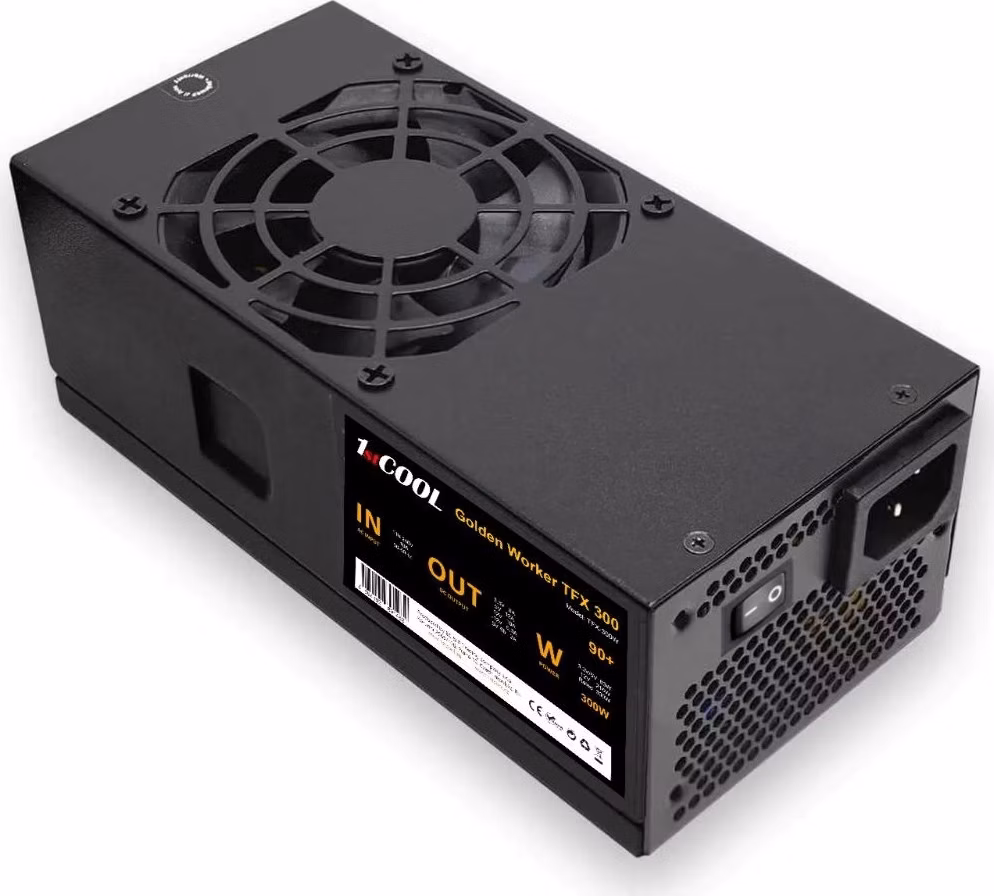 1stCOOL Zdroj Golden Worker TFX 300 88+, 300W, TFX, černá