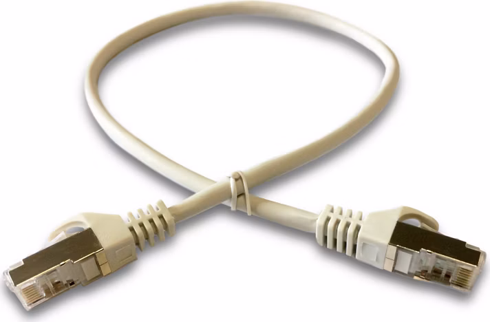 DATACOM Patch cord S/FTP CAT6A 0,5m šedý