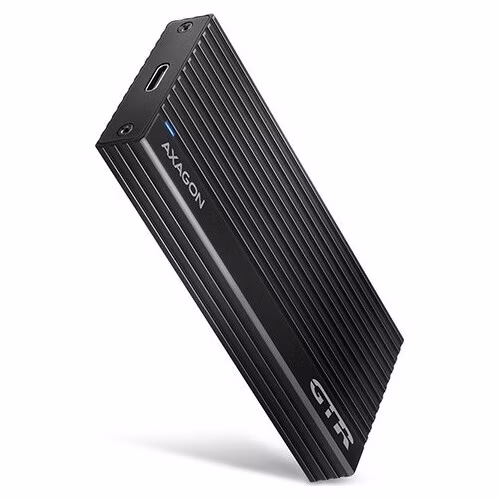 BAZAR - AXAGON EEM2-GTR, USB-C 3.2 Gen 2 - M.2 NVMe SSD kovový THIN RIB box - Po opravě (Náhradní krabice)
