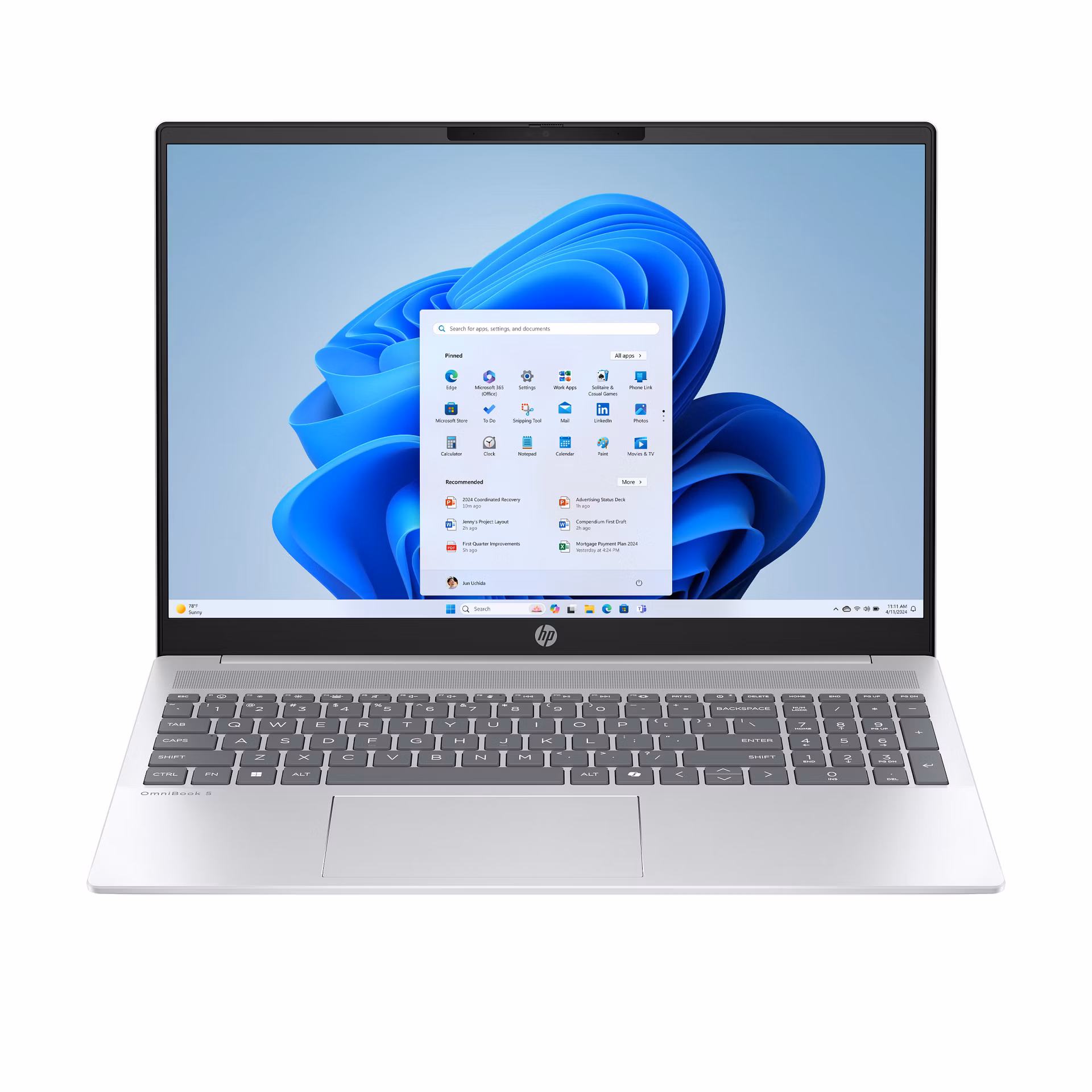 HP OmniBook 5 AI PC 16-af1004nc/ Core Ultra 7-255U/ 32GB DDR5/ 1TB SSD/ Intel Graphics/ 16"2K,OLED/ W11H/ stříbrný