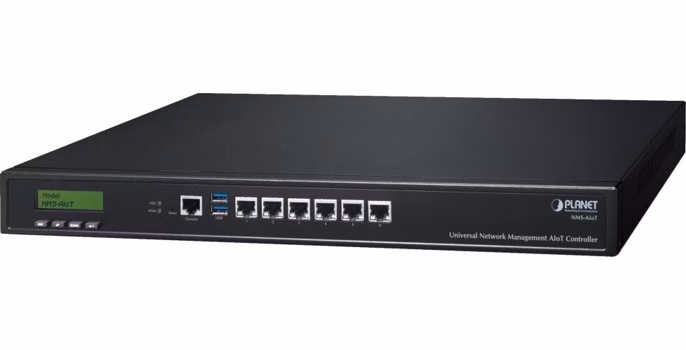 Planet NMS-AIOT Universal Network Management AIoT Application Server, 6x1Gb, 2x USB 3.0, LCD