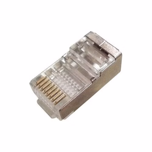 XtendLan Konektor STP RJ45 CAT5e, drát, stíněný, kulatý, 50u