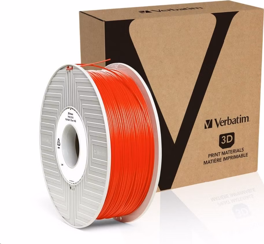 VERBATIM Filament pre 3D tlačiarne PLA 1.75mm, 335m, 1kg červená (OLD PN 55270)