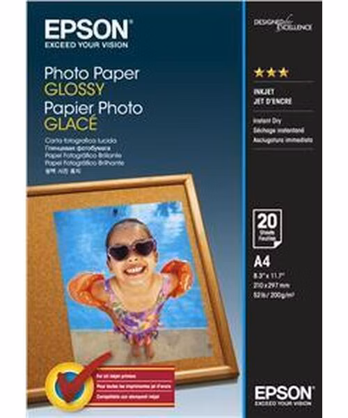 EPSON paper A4 - 200g/m2 - 20sheets -Photo Paper Glossy