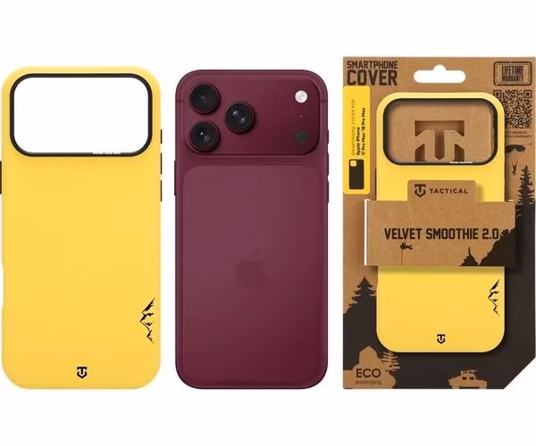 Tactical MagForce Velvet Smoothie 2.0 Kryt Apple iPhone 18 Pro Max/17 Pro Max žltý