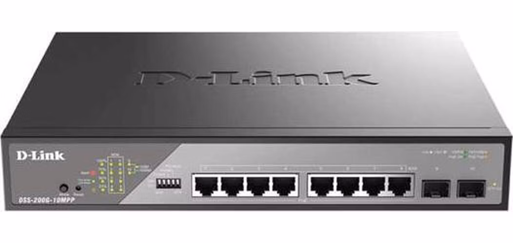 D-Link DSS-200G-10MPP/E 10-Port Gigabit Ethernet PoE++ Surveillance Switch