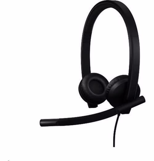 Logitech® H570e USB Headset Stereo (Teams version) headset - BLACK - USB-C