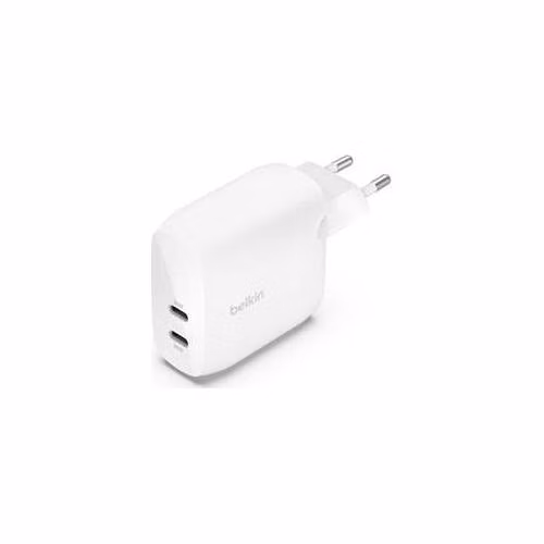 Belkin BOOST CHARGE™ Duální 60W USB-C Power Delivery PPS nástěnná nabíječka, bílá