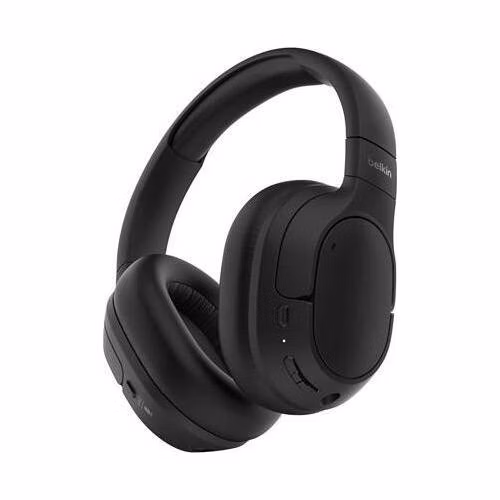 Belkin SOUNDFORM™ Isolate - Noise Cancelling Over-Ear Headphones - bezdrátová sluchátka, černá