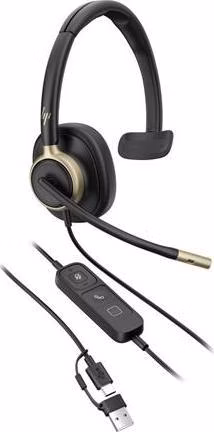 HP Poly Mission 815 náhlavní souprava Mono USB-C +USB-C/A