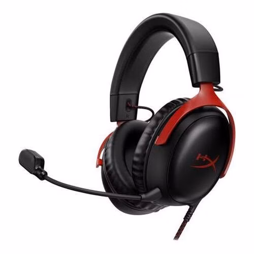 HyperX Cloud III - Gaming Headset (Black/Red)