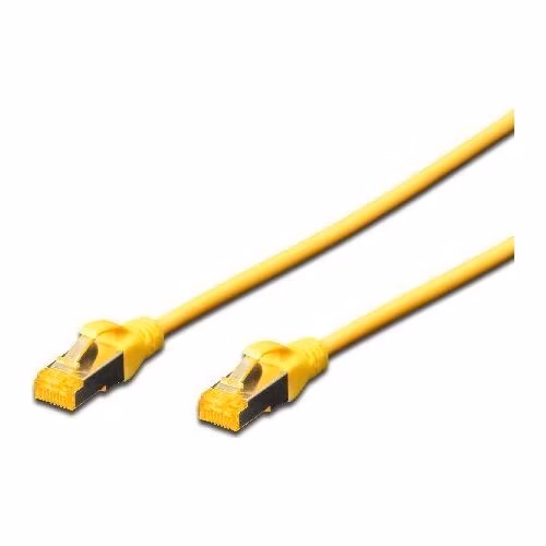 Digitus CAT 6A S-FTP patch cable, Cu, LSZH AWG 26/7, length 5 m, color yellow