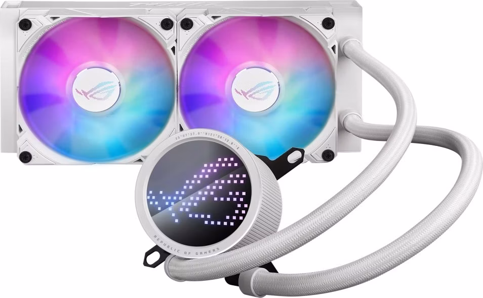 ASUS vodní chladič CPU AIO ROG RYUO III 240 ARGB WHITE, 2x120mm, LGA1851, AM5