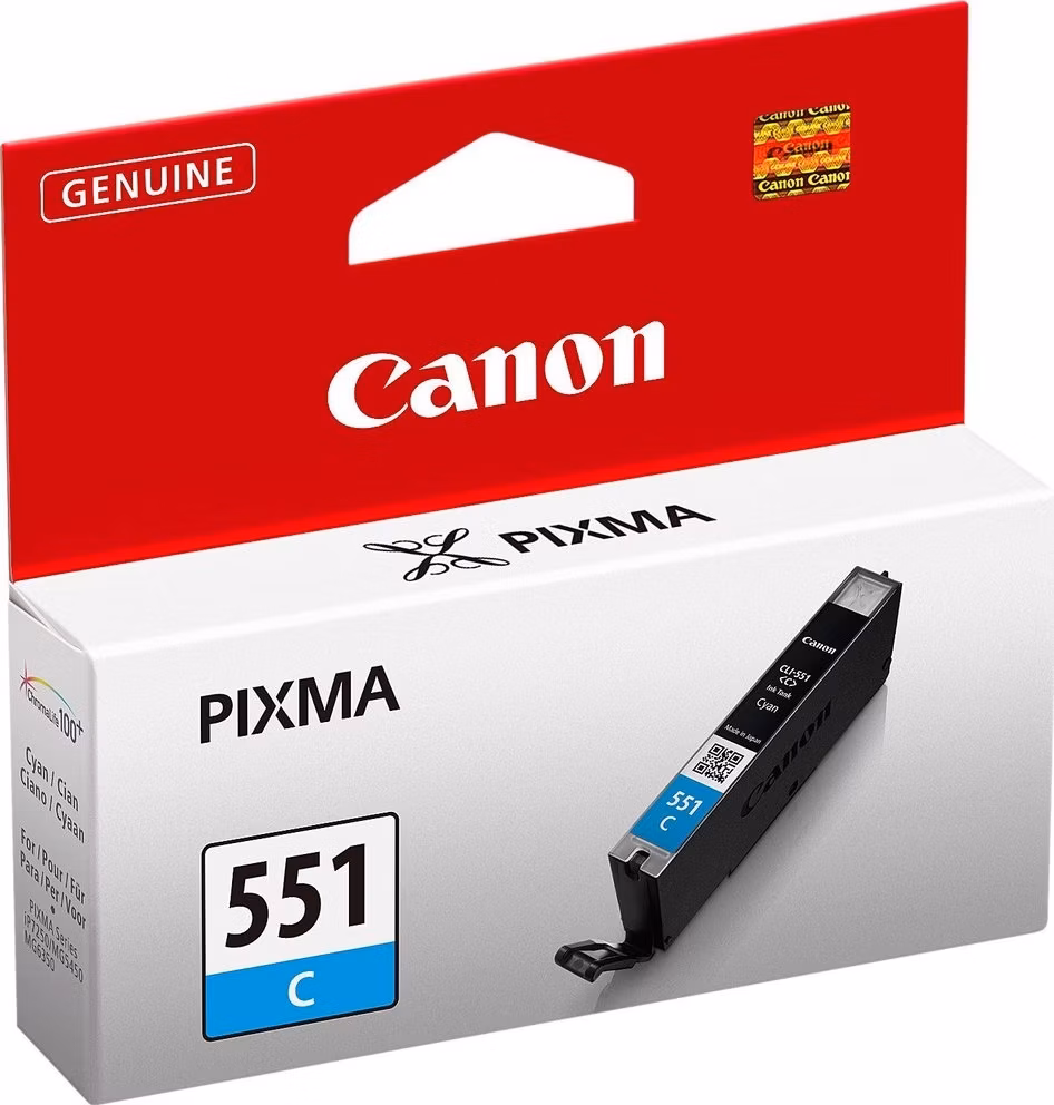 Canon inkoustová náplň CLI-551C/ azurová