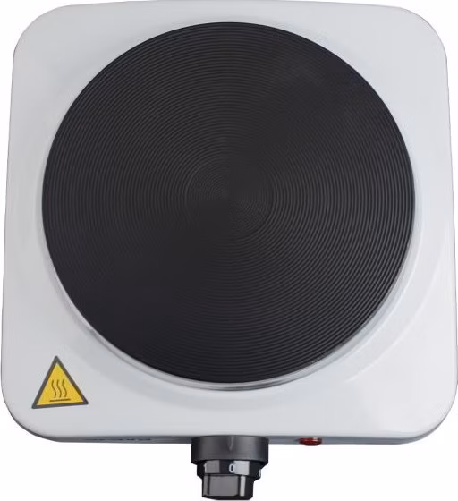 Orava VP-81 W elektrický vařič, 1500 W, regulace teploty, 1 plotýnka, manuální ovládání, průměr 185 mm, bílá