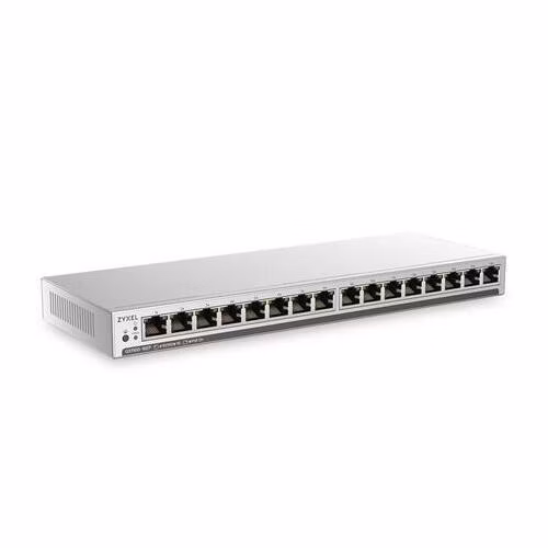 Zyxel GS1100-16EPS Slimline Unmanaged + PoE+ 135W 16 port Gigabit Unmanaged + Switch
