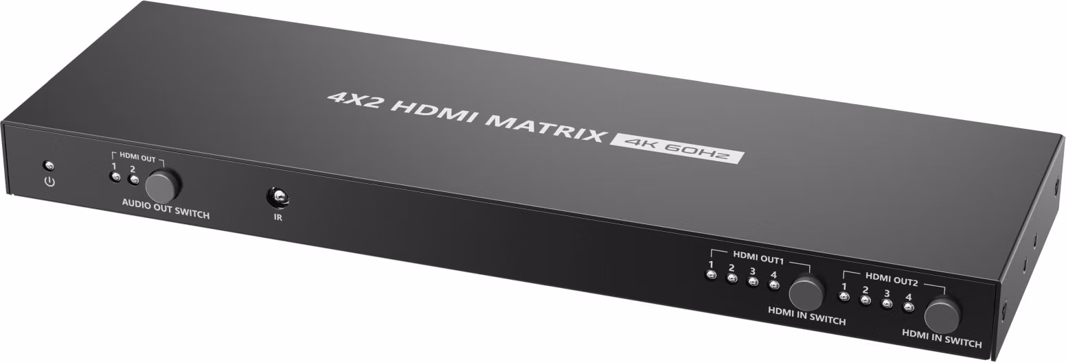 PremiumCord HDMI matrix switch 4:2, UHD 4Kx2K HDR