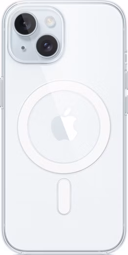 iPhone 15 + Clear Case with MagSafe / SK