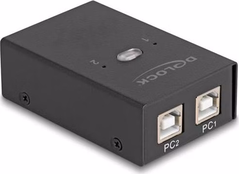 Delock Přepínač USB 2.0, 2 PC na 4 zařízení