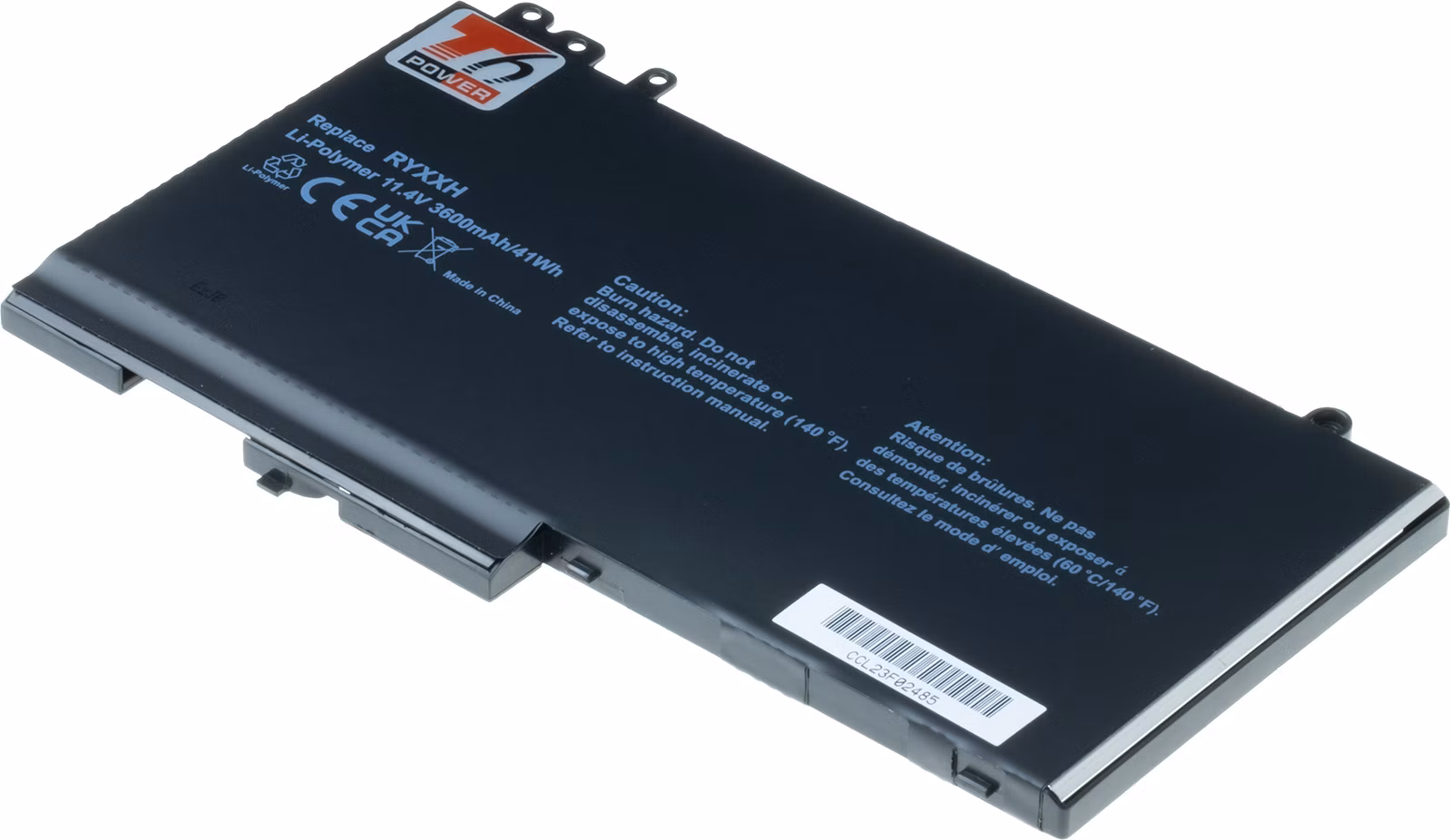 Batéria T6 Power pre Dell Latitude E5450, E5550, E5250, 3150, 3160, 3600mAh, 41Wh, 3cell, Li-pol
