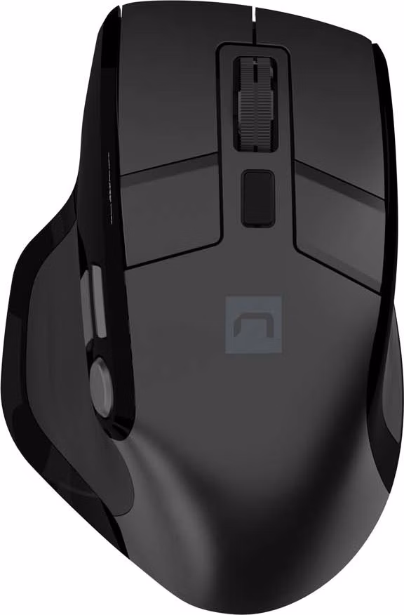 Bezdrôtová myš Natec JAGUAR PRO/Kancelárska/Blue Sense/Pre pravákov/4 000 DPI/USB+BT/Čierna