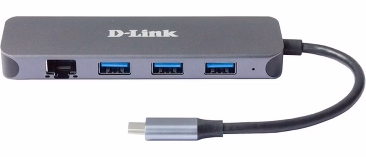 D-Link DUB-2334 5-in-1 USB-C Hub with Gigabit Ethernet/Power Delivery