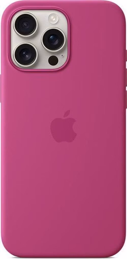 iPhone 16 Pro Max Silicone Case with MagSafe - Fuchsia