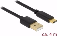 Delock USB 2.0 kabel Typ-A na Type-C 4 m