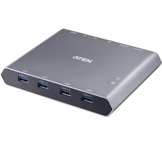 Aten US3311-AT-G 2-portový 4K DisplayPort USB-C Dokovací přepínač KVM s PD pass-throught