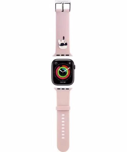 Karl Lagerfeld Karl Head NFT Remienok pre Apple Watch 38/40/41 ružový