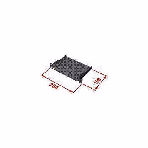 TRITON Polička s perforáciou 10", hĺbka 150 mm, vrátane montážnej sady, čierna