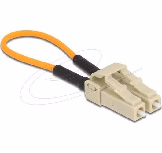 Delock Optický adaptér zpětné smyčky, LC / OM1, Multimód, šedý