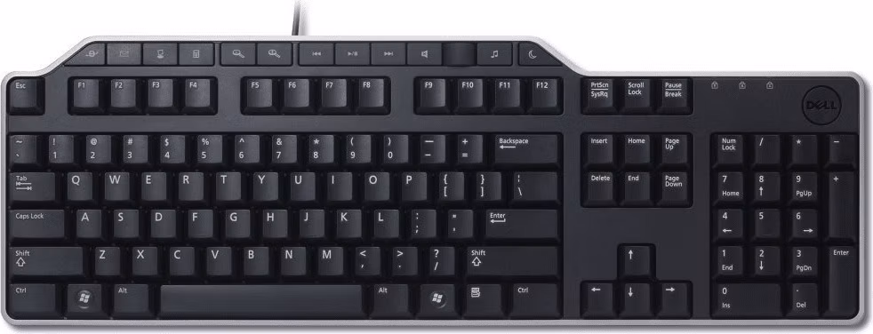 DELL KB-522/ Česká/ Slovenská/ rozšírená multimediální klávesnice USB (QWERTZ)