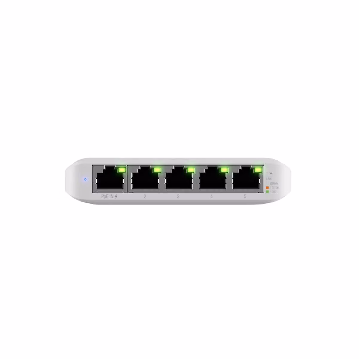 Ubiquiti UniFi Switch Flex  5-Port managed Gigabit Ethernet switch powered by 802.3af/at PoE or 5V, 1A USB-C power adapt