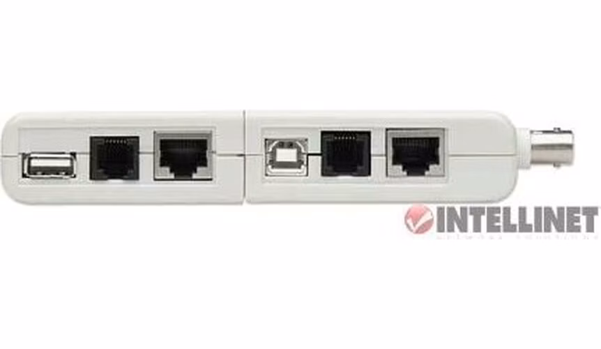 Tester káblov Intellinet, 4 v 1, RJ11, RJ45, USB a BNC