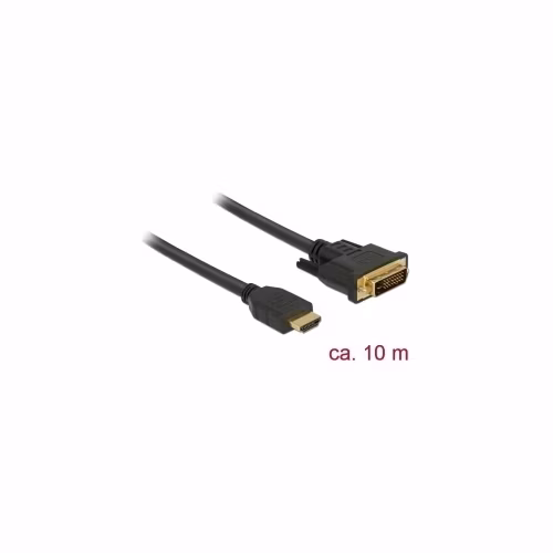 Delock Kabel HDMI na DVI 24+1 obousměrný 10 m
