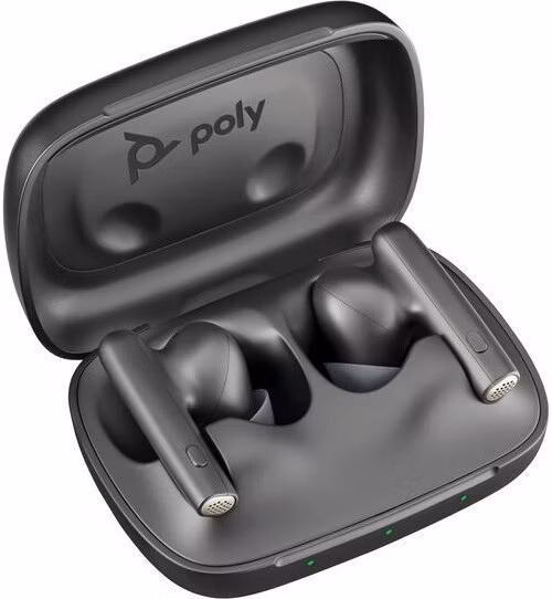Poly Voyager Free 60 bluetooth headset, BT700 USB-C adaptér, nabíjecí pouzdro, černá