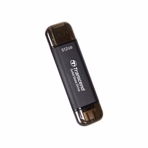 Transcend ESD310C 512GB, External SSD, USB 10Gbps, Type C/A