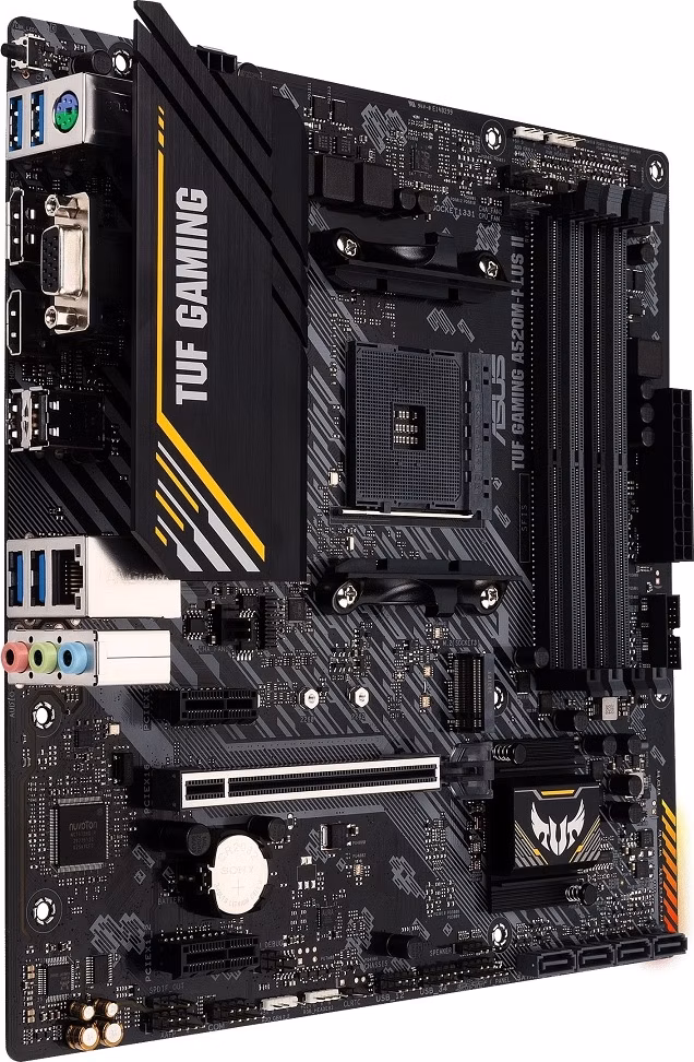 ASUS MB Sc AM4 TUF GAMING A520M-PLUS II, AMD A520, 4xDDR4, 1xDP, 1xHDMI, VGA, mATX