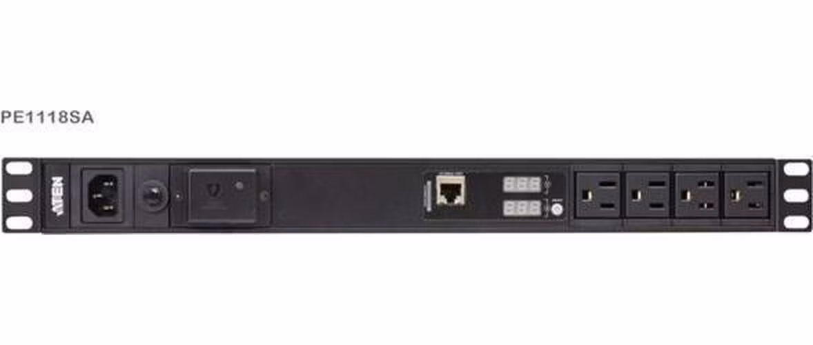 Aten PE1118S 1U 18-výstupová jednotka PDU s měřením spotřeby energie,n výstup 18x C13