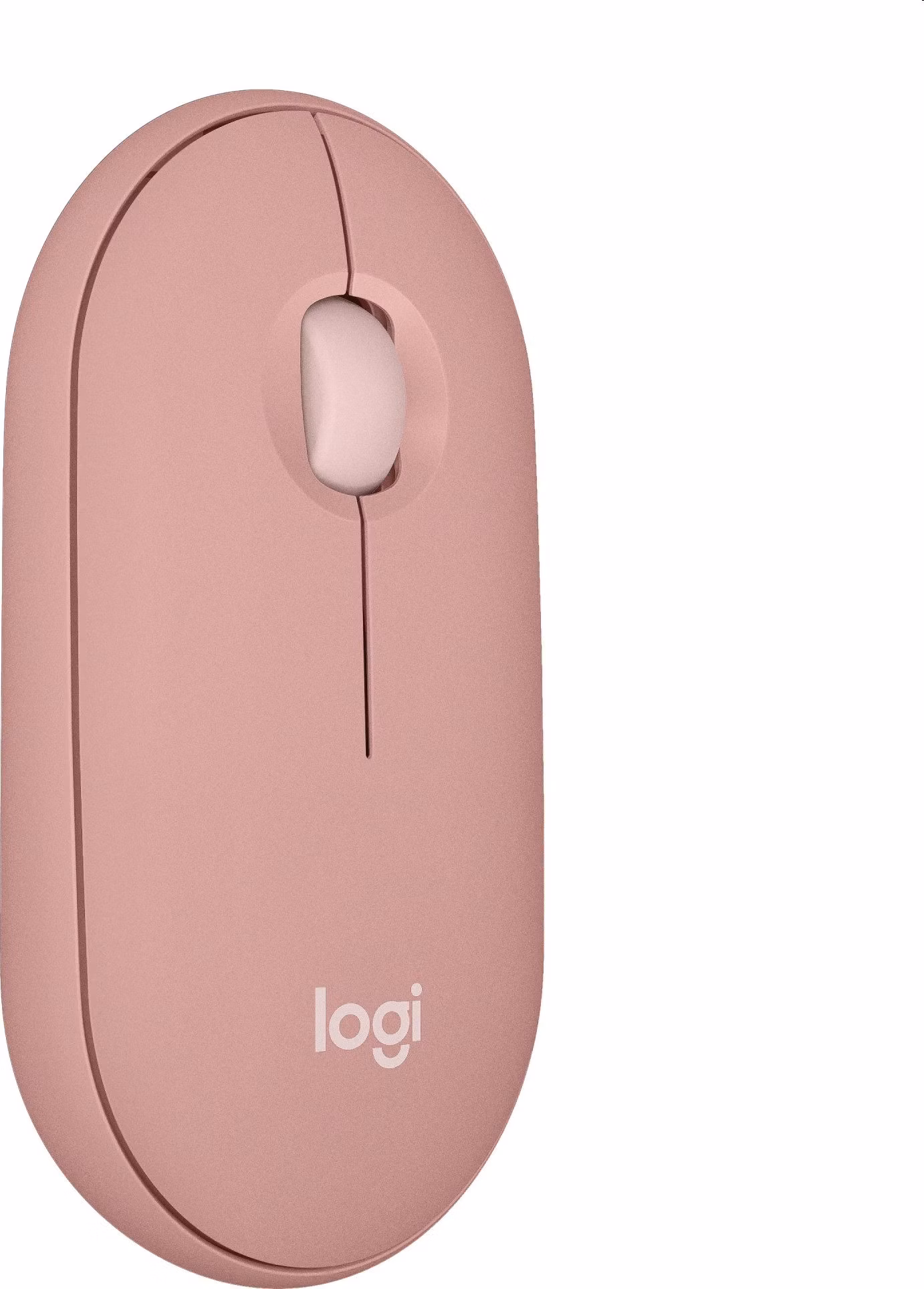 Logitech M350S Pebble Mouse 2 - kompaktná Bluetooth myš - ružová