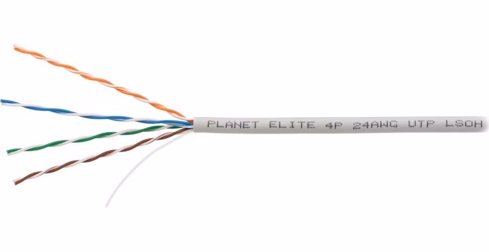 PLANET kabel UTP, drát, 4pár, Cat5e, LS0H, Planet Elite, Dca, 2404N03, balení 305m, REELEX