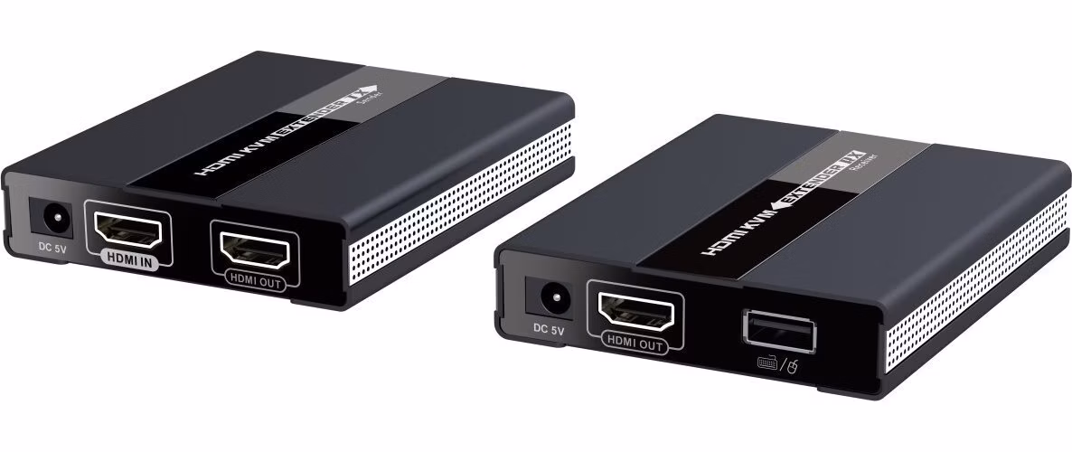 PremiumCord HDMI KVM extender s USB na 60m přes jeden kabel Cat5/6, bez zpoždění